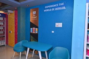 Customer lounge in showroom